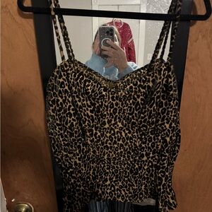 PrettyLittleThing Leopard Print Camisole Top